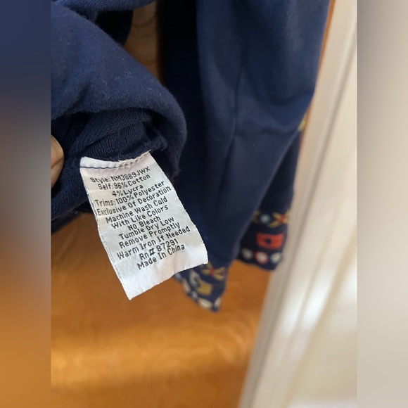 Johnny Was Blue Embroidered full zip Jacket with Nordic-Inspired Design 3X - Picture 6 of 7